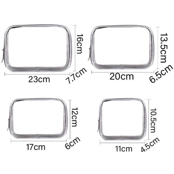 Transparent Cosmetic Bag, Waterproof Toiletry Bag