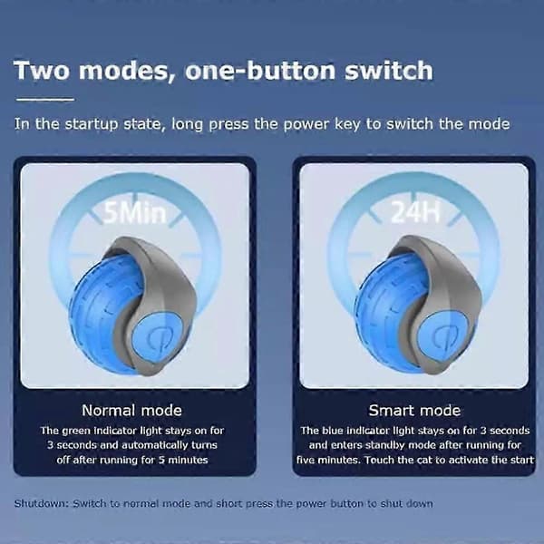 Speedy Tail 2.0 Interactive Cat Toy, Speedy Tail 2.0 Cat Toy, Automatic Moving Interactive Cat Toy [DB] Blue Blue