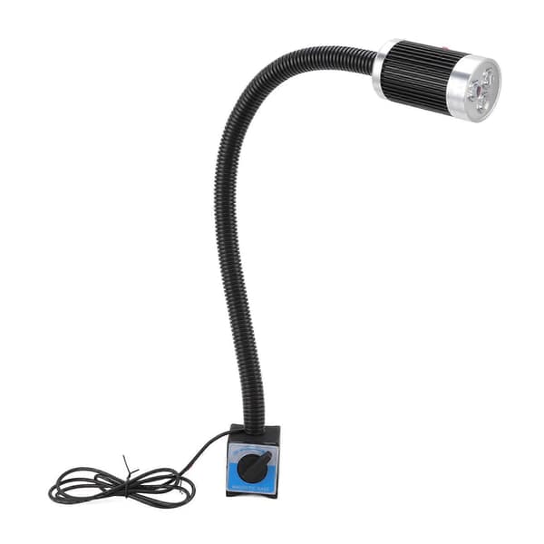 LED Fleksibel Svanehals Arbeidslampe 24V 9W for Industri, Rustsikker Aluminium Magnetisk Base