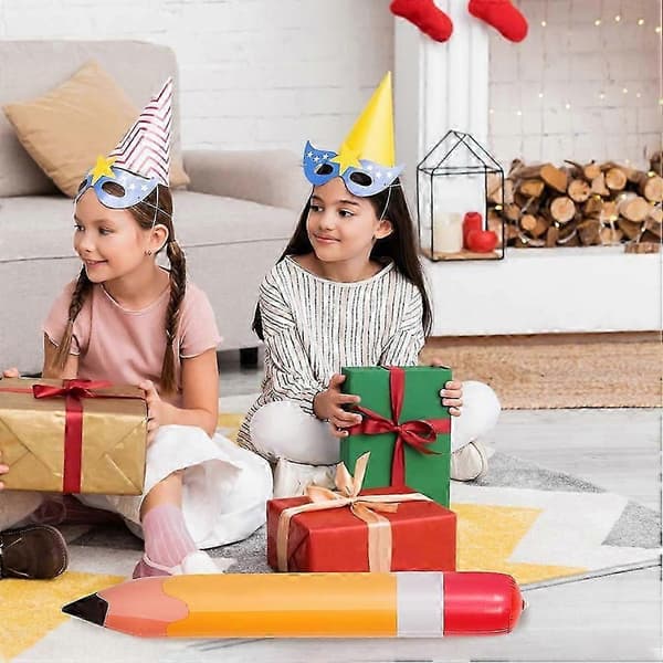 Inflatable Pen Balloon for Decoration with 2 PVC Accessories for Back to School
