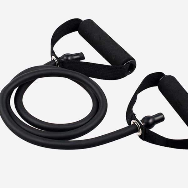 30Lb Black Resistance Bands with Handles - Elastic Full Body Workout Exercise