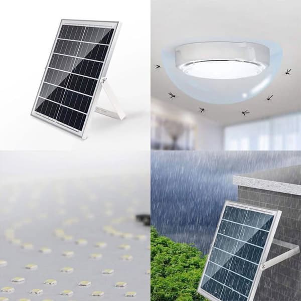 Loftlampe solcellevæglampe vandtæt IP67 hængende loftlampe solcelle LED 20W YYV