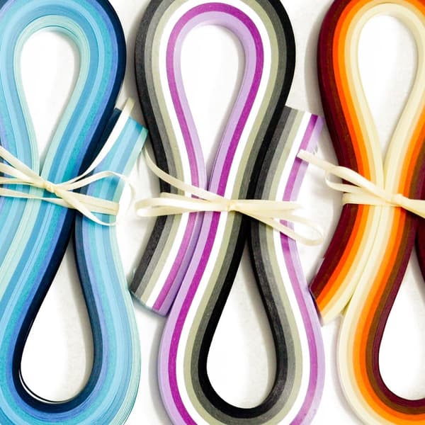 Papir Quilling Sæt 840 Strømlængder 36 Farver 54cm Længde/strimmel Papirbredde 5mm Largeur du papier 5mm
