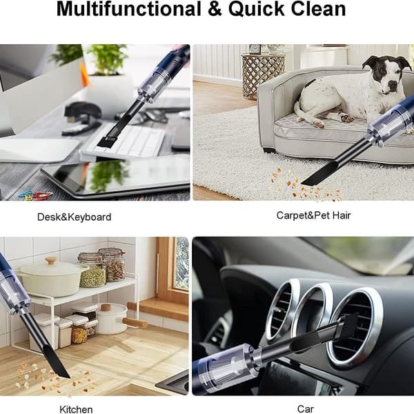 Car Vacuum Cleaner, Cordless Table Vacuum Cleaner (Mini Handheld Vacuum Cleaner, 10000 Pa less