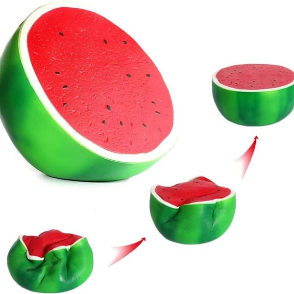 Squishies Watermelon Fruit Super Large Anti-stress Squishies Slow Rising Squeeze KLB