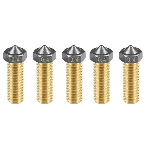 Upgrade for Volcano 1.75-0.4mm Nozzle PTFE Coated Brass Nozzle 3D Printer Part PTFE Coating Surface for Ender 3