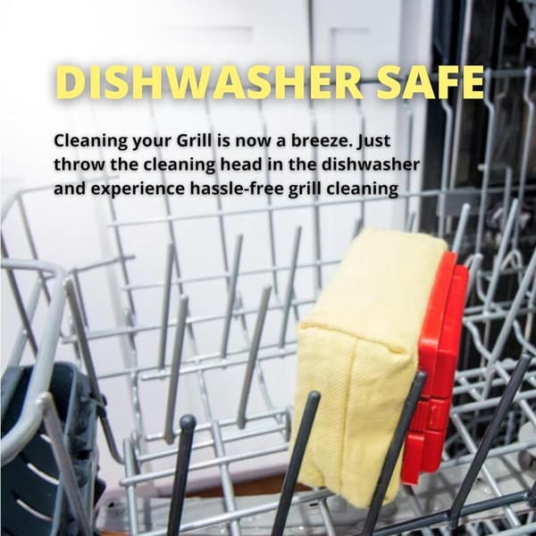 Replaceable BBQ Cleaning Head - Bristle-Free - Durable and Unique Cleaning Tool for Cast Iron or Stainless Steel Grills (Replaceable Heads)