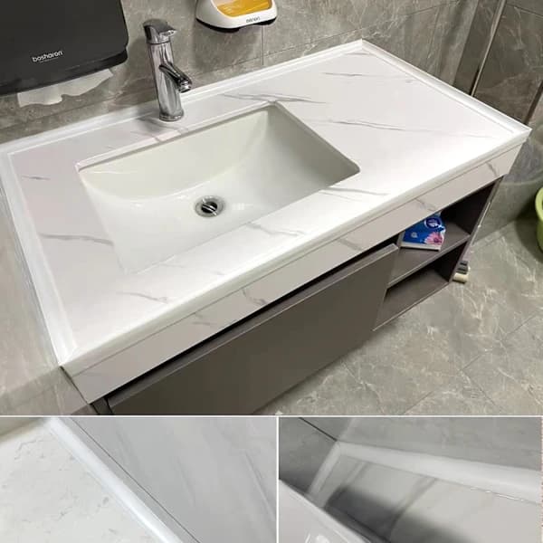 1 m Sealing Strip for Sink and Shower, Waterproof Bathroom Insulation, Bendable Silicone Strip, Splash Guard White