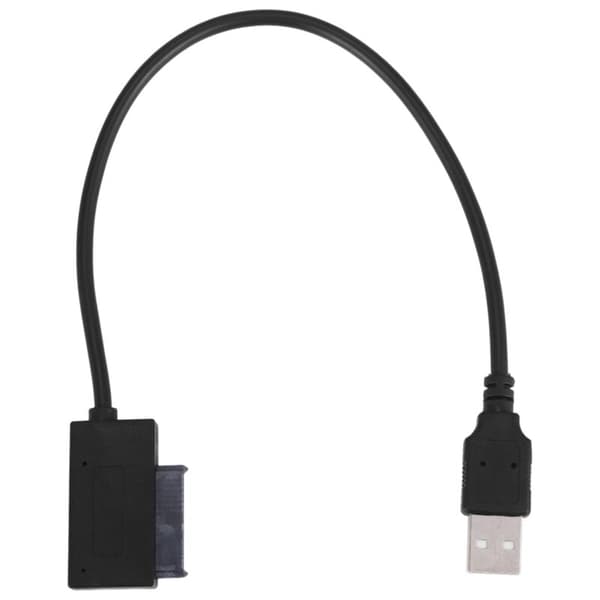 PC USB-adapter 6P+7P CD DVD Rom SATA til USB 2.0-omformer Slimline Sata 13-pinners stasjonskabel for PC bærbar datamaskin