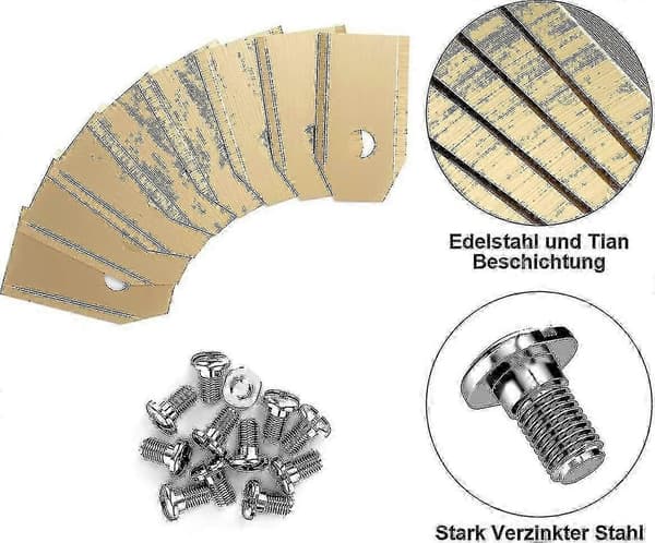 Titanium erstatningsblader for gressklipper, 30-pakning gressklipperblader, gressklipper-YGWL