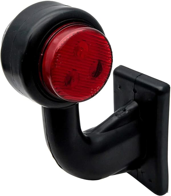2-pak 6 LED 12V 6 LED gummi sidemarkeringslys til trailer, lastbil, varevogn