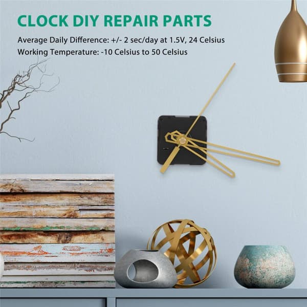 Large Silent Wall Clock Movement DIY Quartz Clock Movement Parts Replacement Repair Clock Parts Hand Tool Kit