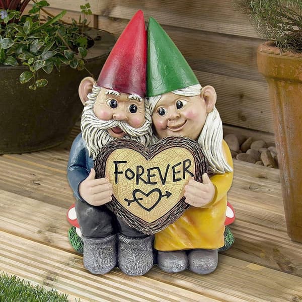Utendørsstatue 5,9 tommer | Forever Gnomes hageskulpturer | Morsom