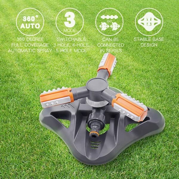 Garden Sprinkler, 360° Rotating Sprinkler, Automatic Watering System for KLB