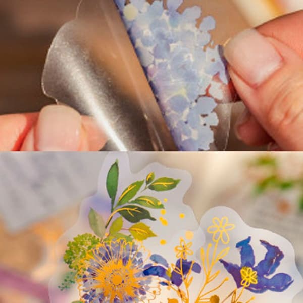 Pressed Flower Stickers Set (180 pcs) Dried Flower Resin Stickers