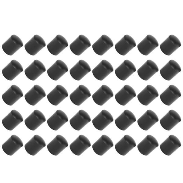 Rubber Plugs 40 pcs Black Rubber Hose, 10mm Tips