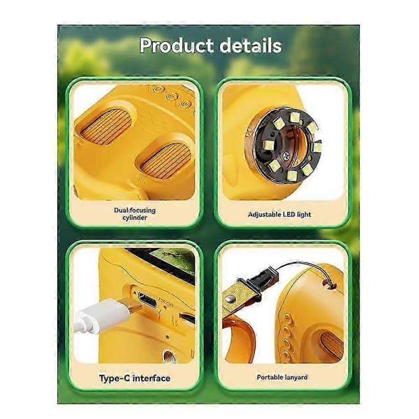 Kids Microscope, 2-in-1 Microscope and Telescope, Optical Educational Toy for Kids, 1000x Magnification Microscope.