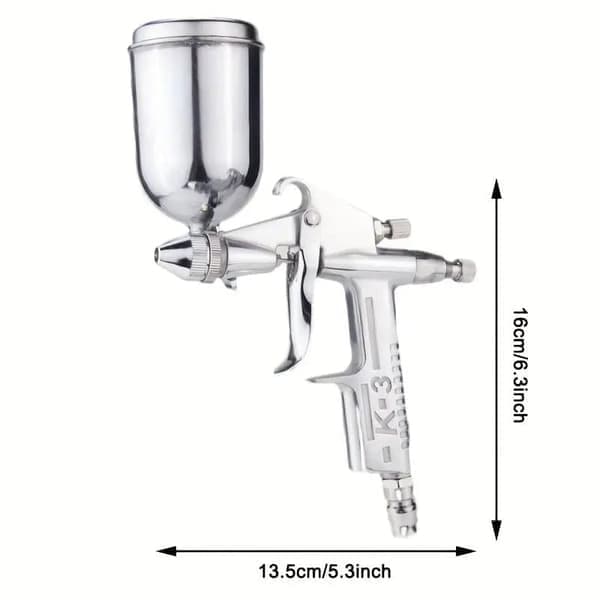 Mini Sprutpistol med 0,5 mm Munstycke – Airbrush för Bil, Trä & Väggmålning