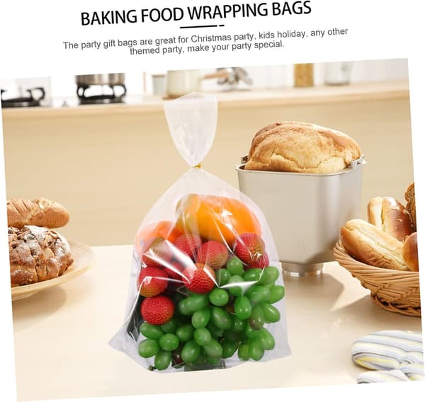 Platt fickförpackningspåse för godis och festmatmaterial för kexförpackning och julklappar