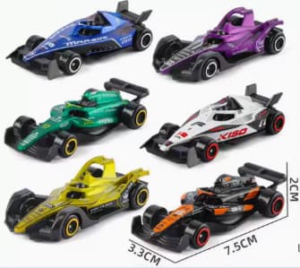 Alloy Formel Racerbil Sæt, Mini Trykstøbte F1 Racerbiler, Træk Tilbage Legetøjsbiler til Børn 3+