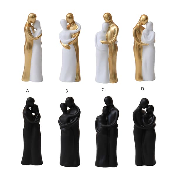 Harts Parstatue Abstrakt Figur Ornament Krammende Elskere Figurin