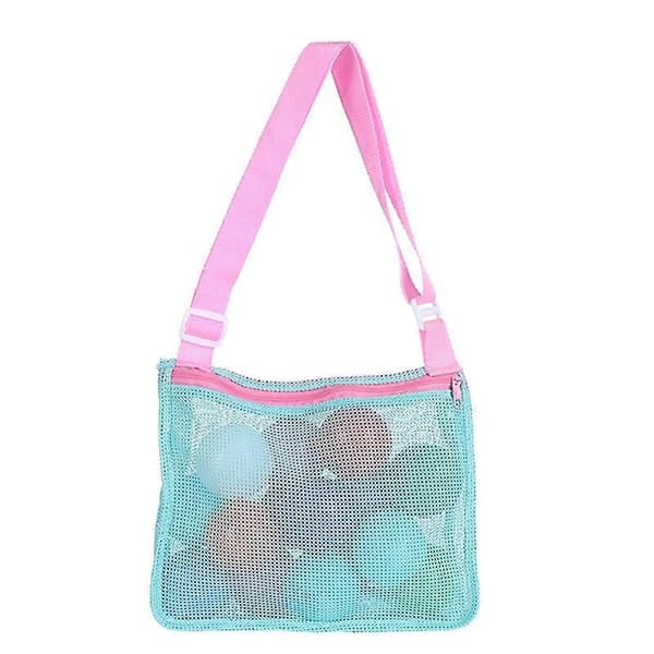 Colorful Mesh Beach Bag Adjustable Kids Quick Dry Net Bag