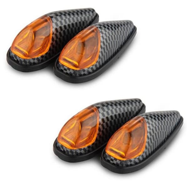 4 x 1W LED Turn Signals Yellow High Power for Motorcycle
