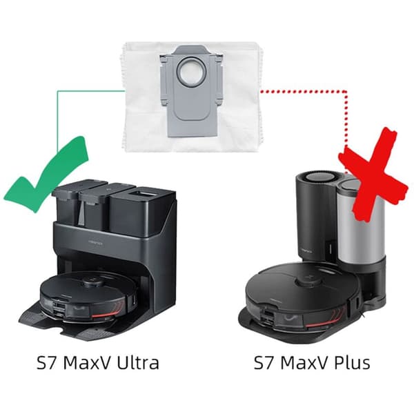 Støvpose til S7 MaxV Ultra / Q5+ + Max+ T8 Robotstøvsuger Støvbeholder Reservedele