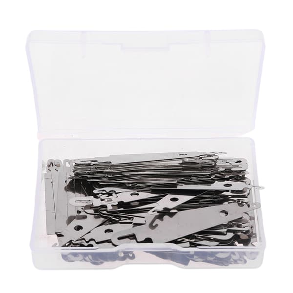 100 pcs Metal Needle Threader with Large Eye Embroidery for Cross Stitch Threading Tool