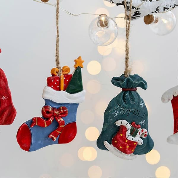 Super Deal Mini Hanging Decoration Small Christmas Tree Decorations 7cm-8cm Christmas Decorations A A