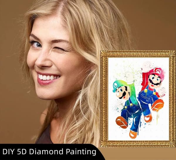 Mario Bros Diamantmaleri Kit til Boligindretning DIY 5D Fuld Diamant