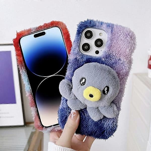 Blødt TPU-cover med blækspruttemotiv til iPhone 14 Pro Max