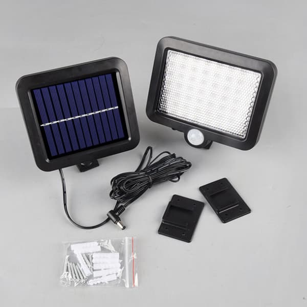 Outdoor Solar Lamp with Motion Sensor 100 LED, 120° Waterproof IP65 Solar Lamp for Garden with 5m Cable KLB