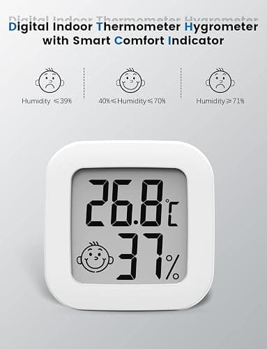 Mini digitalt indendørs hygrometertermometer, Temper