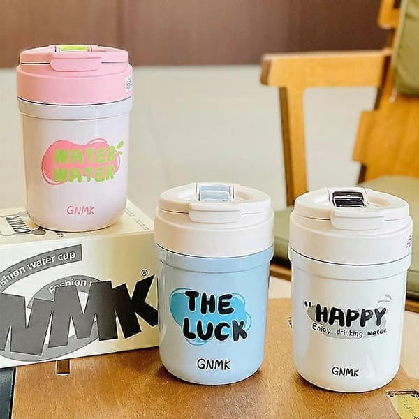 Coffee Mug 590 ml, Insulated Travel Coffee Mug, Spill-Proof with Leak-Proof Lid - White