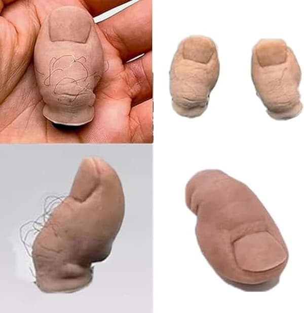 3D-varvaskoripainike, iso varvas Croc-kengänkoru karvaisella, hauskalla isolla varvaskengänkorulla, ruma varvaskoru (2 kpl)