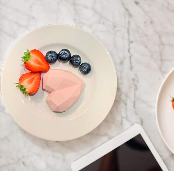 1 st Hjärtformad Silikonform, Mini Geo Chokladformar för Bakning, Rosa