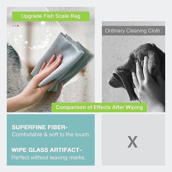 Microfiber cloths Nano cleaning cloths 10 pcs 25x25 cm