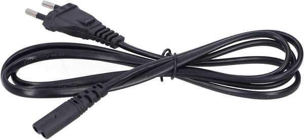 Strømkabel, EU-standard 250V 2.5A, 1.5M, Netkabel 2-polet til højttalere, skærm, PC, bærbar computer osv.
