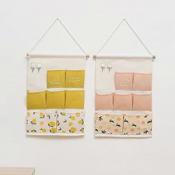 Wall Mounted Storage Bag Door Rear Wall Shelf Organize Wall Mounted Bag Small Tote Dorm