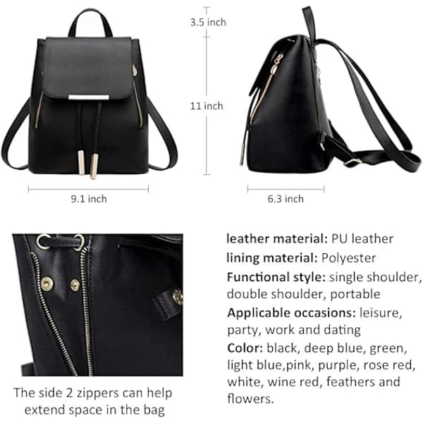 Fashion Backpack for Women, Travel Backpack Mini Wallet Bag Cute Backpack Multifunctional Shoulder Bag