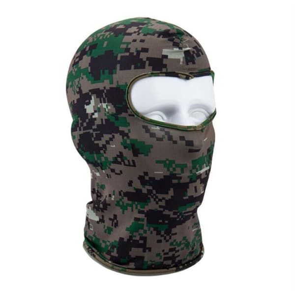Outdoor Thin Cycling Ski Mask Camo Digital Green