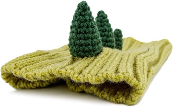 (Medium) Zoo Snoods Mjuka Garn Öronmuffar Hund Dinosaurie Kostym - Lar