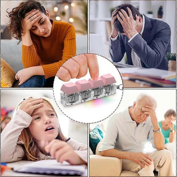 Decompression Toys Keyboard Clicker Toy Keyboard Cube Toy Mechanical Key Toy Button Stress Relief f