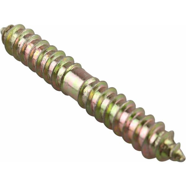 10 stk. møbelfastgørelsesskruer - M8 x 60 mm dobbeltsidet hoved - træ til træ