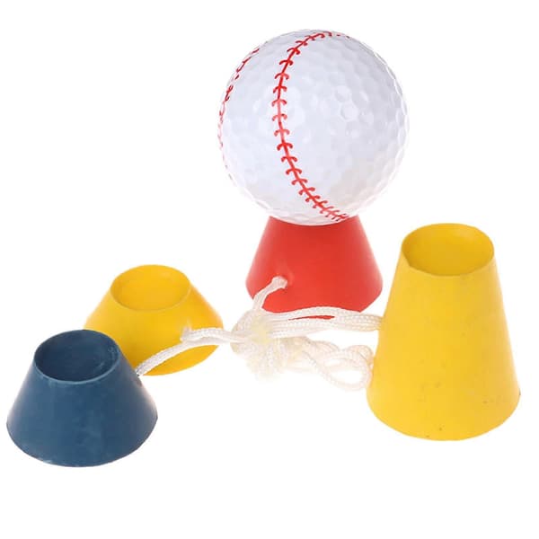 Golf T-skjorter for menn, gummimateriale, 4-pakning vintergolfpegger, bærbart simulatortilbehør