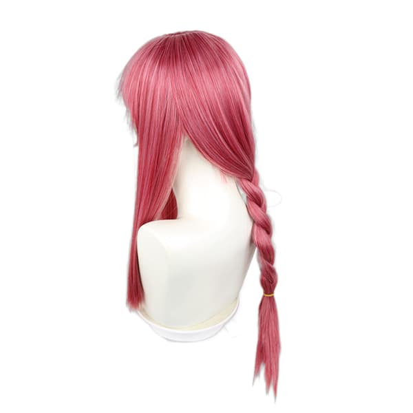 Chainsaw Man Makima kostymperuk Chainsaw Man Demon Hunter cosplay rosa flätat hår 70 cm