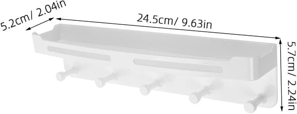 Wall-mounted stainless steel medal holder, space-saving and elegant storage shelf