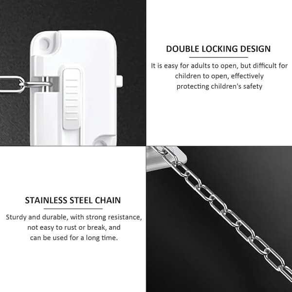 1 set window latches, childproof and pet-proof locks, window restrictors, self-adhesive window latches, adjustable safety locks