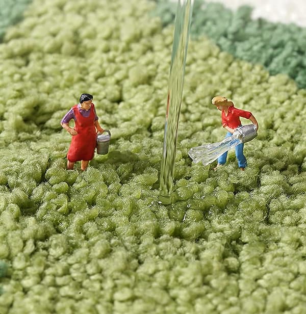 (50X80 cm, Grönt Löv) Extra Mjuk Mikrofiber Lång Lugg Halkfri A